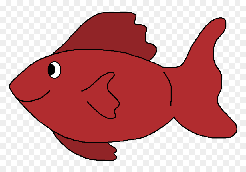 Clip Art Panda Free Images - Clip Art Red Fish, HD Png Download - fish clip art png