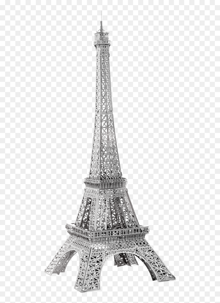 Metal Earth Architecture - Eiffel Tower, HD Png Download - eiffel tower drawing png