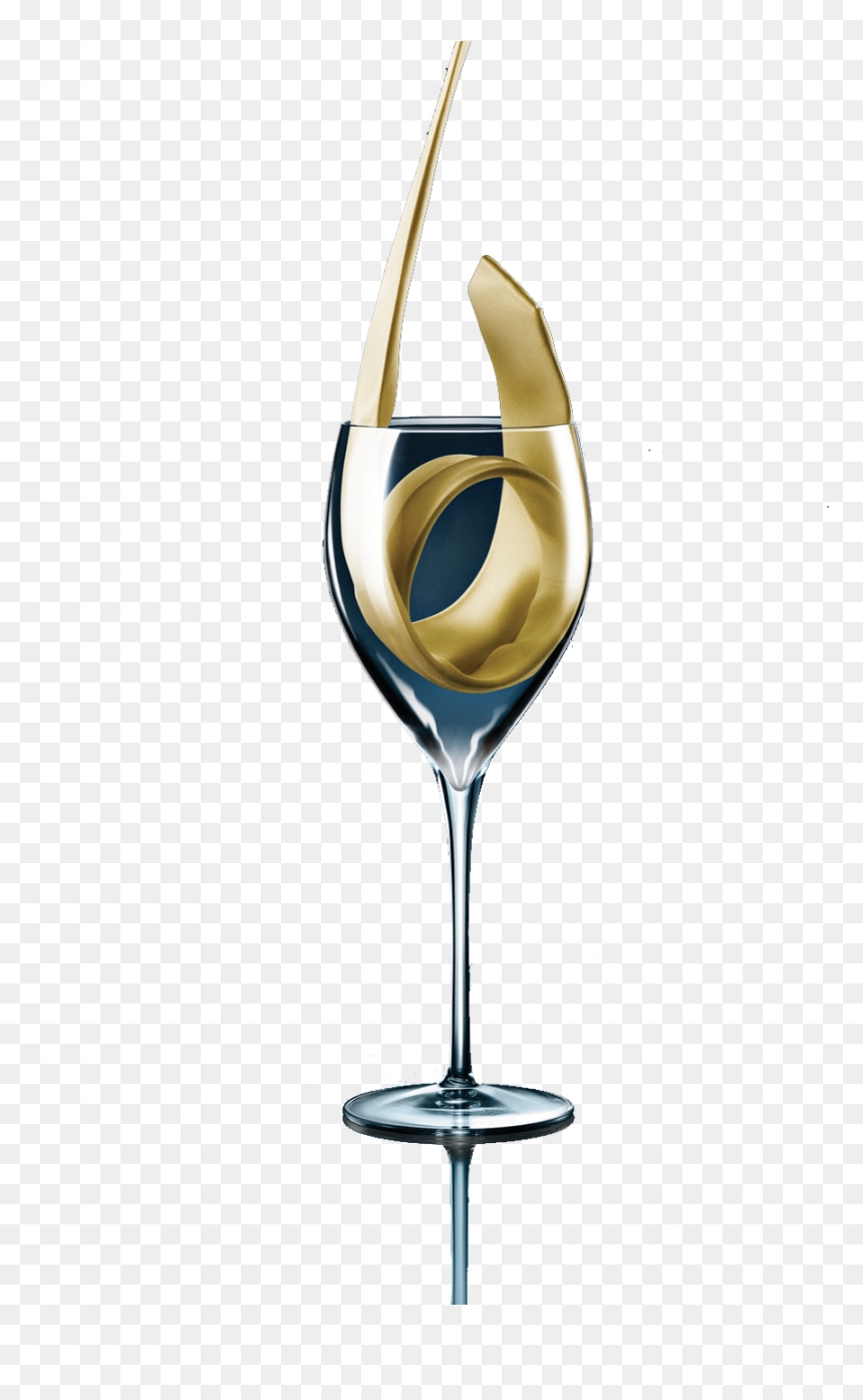 White Wine Wine Glass Clip Art - Champagne Stemware, HD Png Download - wine glass clip art png