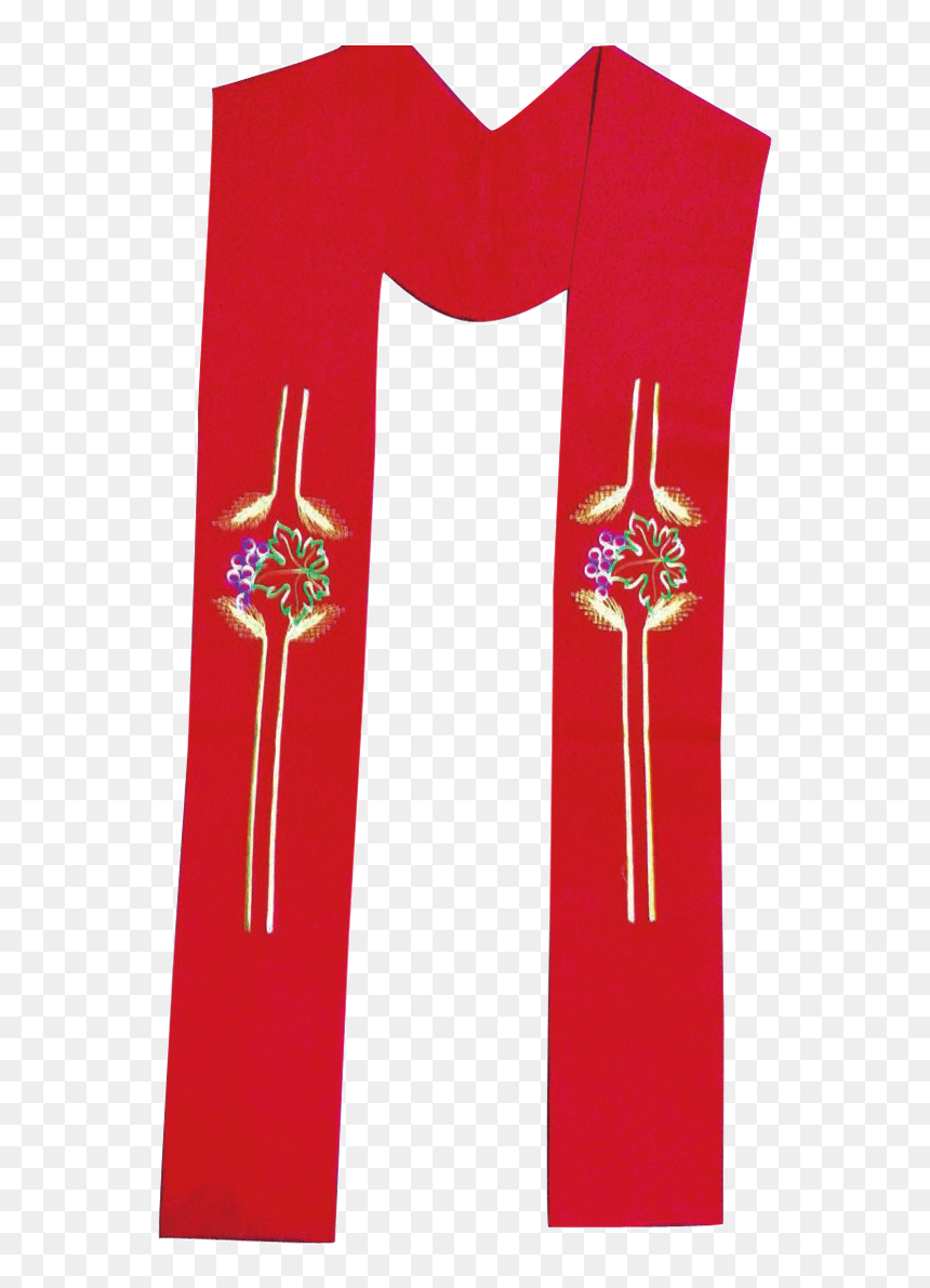 Estola Con Motivos De Espigas Y Vid - Christian Cross, HD Png Download - espigas png