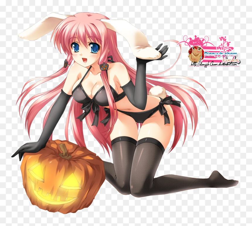 Hot Anime Girl Mangaka Halloween Ecchi Sexy Picture - Anime Girl Ecchi Png, Transparent Png - sexy anime png