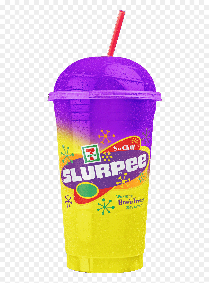 Slurpee Caution Brain Freeze May Occur, HD Png Download - slurpee png