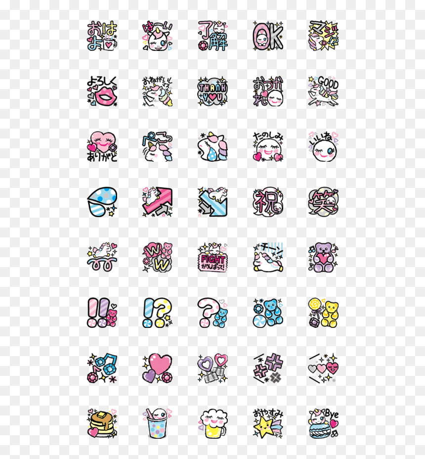Emoji Periodic Table, HD Png Download - kawaii unicorn png