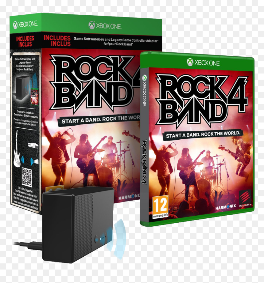 Rock Band 4 Solus With Adaptor - Rock Band Xbox One, HD Png Download - rock band png