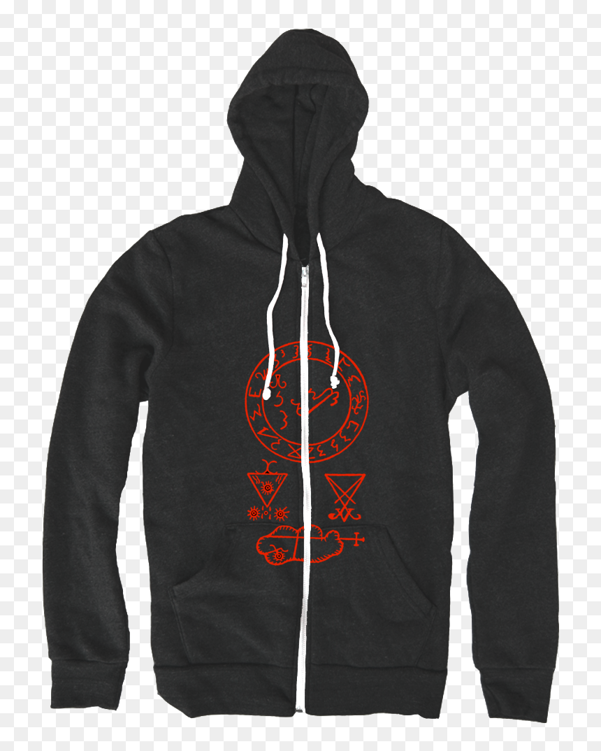 Sigil Of Lucifer Zip-up Hoodie - Parsons School Of Design Hoodie, HD Png Download - sigil of lucifer png
