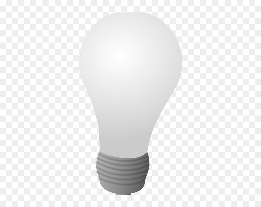 Grayscale Vector Image Of A Lightbulb - Light Bulb Clip Art, HD Png Download - edison bulb png