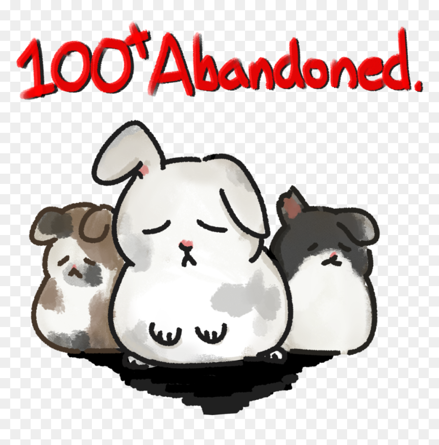 Abandoned Rabbits - Cartoon, HD Png Download - rabbits png
