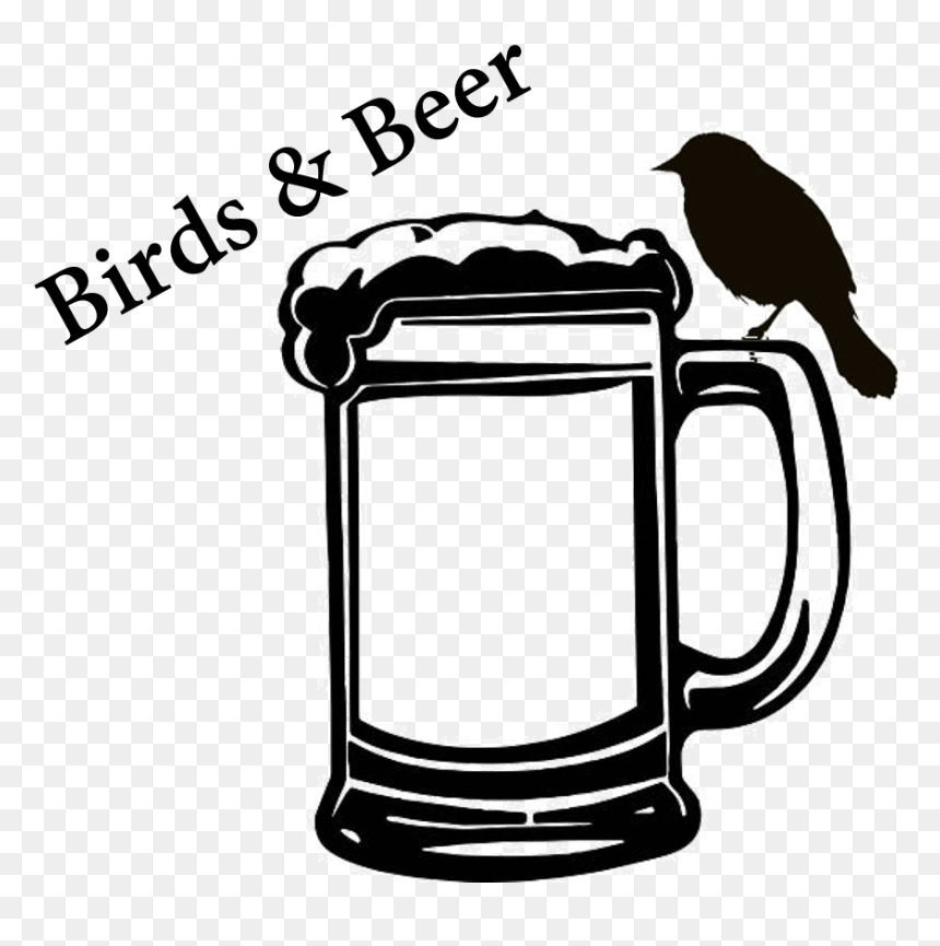 Transparent Beer Silhouette Png - Black And White Beer Mug, Png Download - beer silhouette png