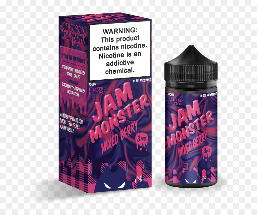 Jam Monster E Liquid Mixed Berry, HD Png Download - shadow monster png