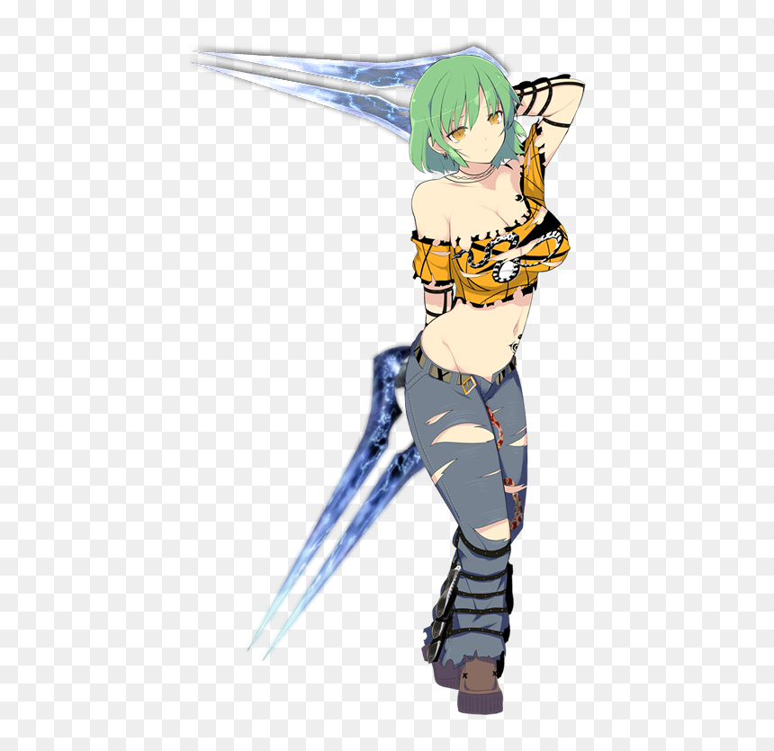 Senran Kagura Hikage And Katsuragi - Senran Kagura Hikage Fanart, HD Png Download - energy sword png