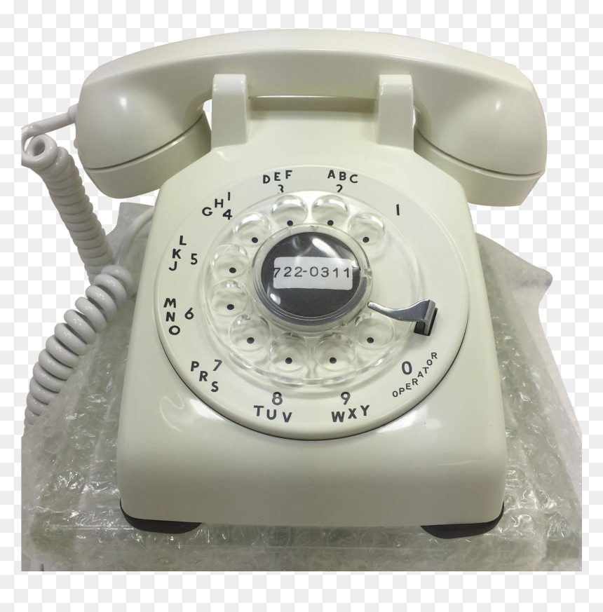 Ivory 1961 Western Electric Rotary Dial Telephone - Pink Transparent Pink Rotary Phone, HD Png Download - rotary phone png