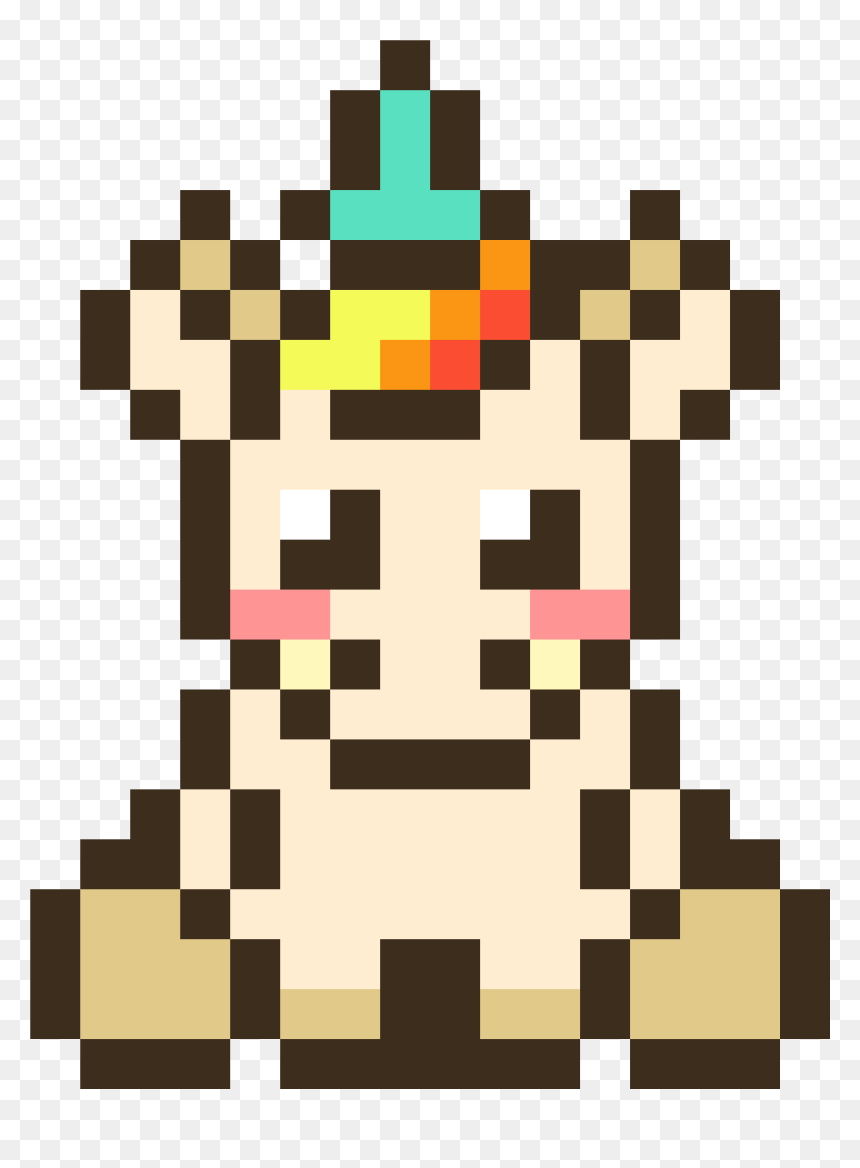 Pixel Art Unicorn Small, HD Png Download - kawaii unicorn png