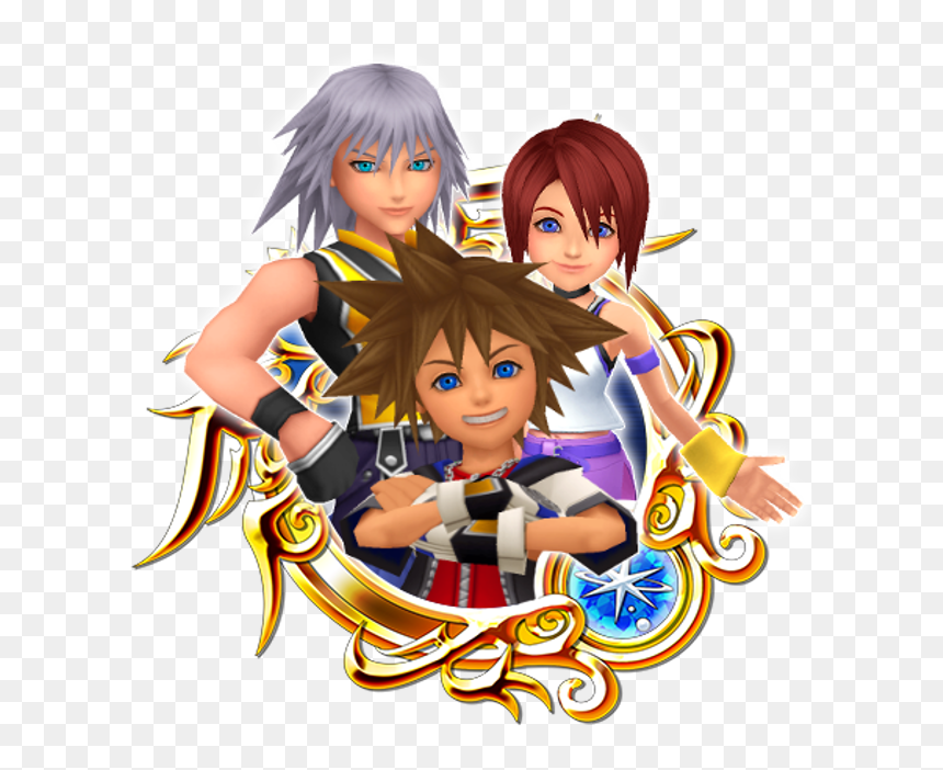 Sora & Riku & Kairi - Mr Incredible And Jack Jack, HD Png Download - riku png