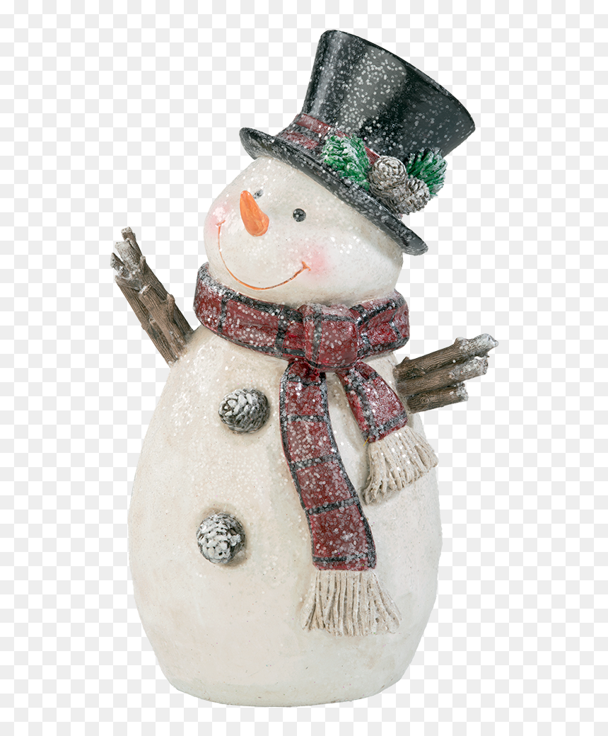 Snowman With Top Hat - Snowman, HD Png Download - snowman hat png