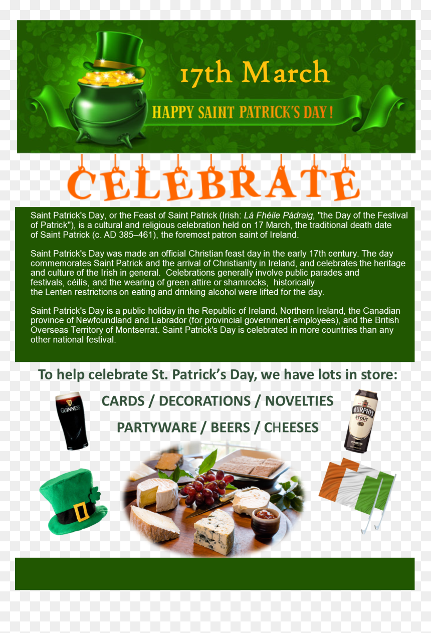 St Patrick's Day Hat, HD Png Download - happy st. patrick's day png