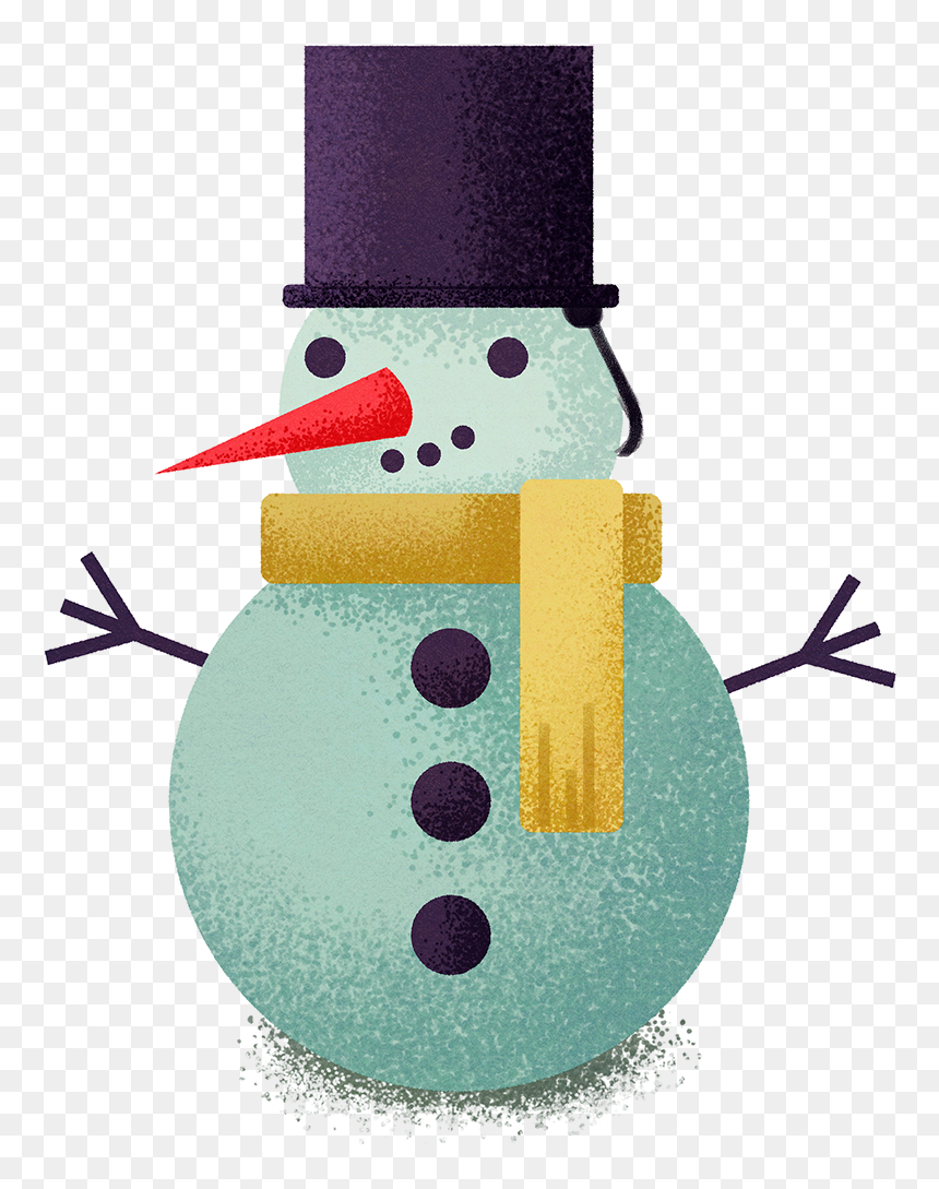 Transparent Happy New Year Hat Png - Snowman, Png Download - snowman hat png