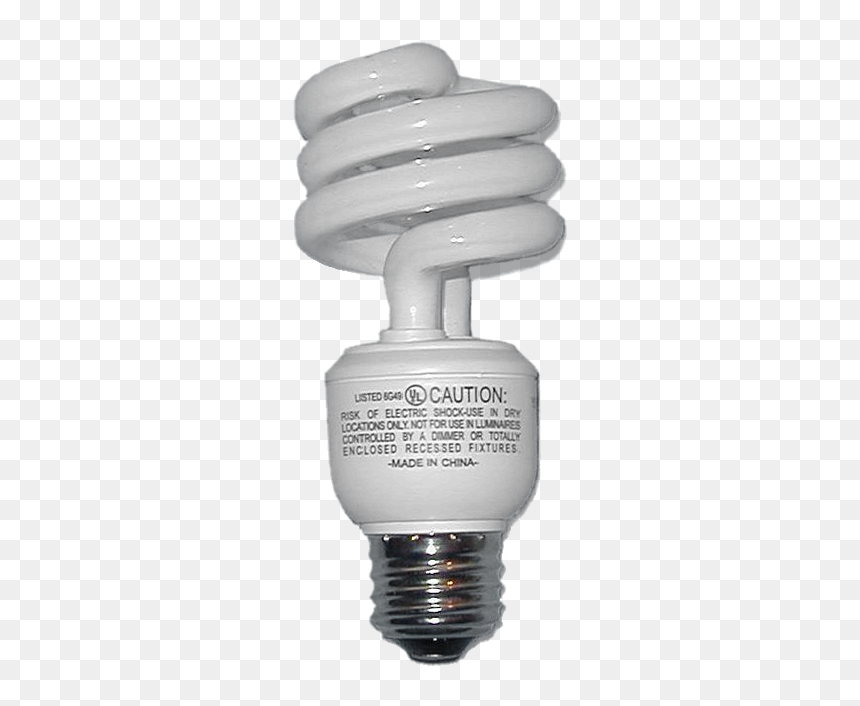 Spiralförmige Energiesparlampe Quadr - Energiesparlampe, HD Png Download - edison bulb png