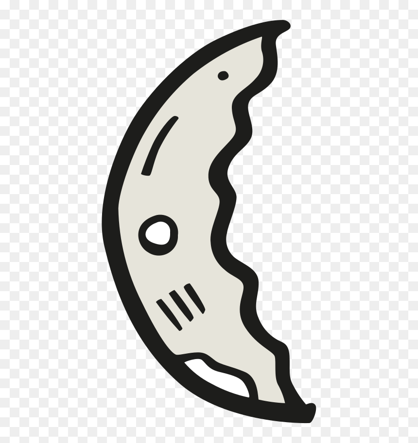 Moon Waning Cresent Icon - Icon, HD Png Download - crescent moon emoji png