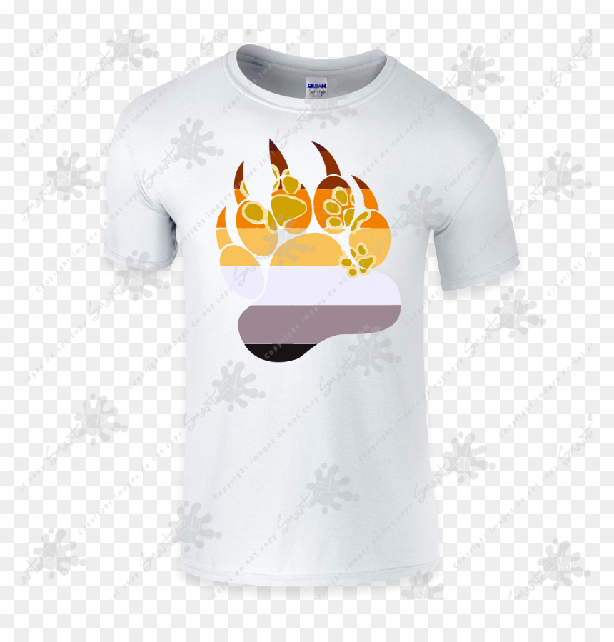 Bcchg Official Paw White T Shirt, HD Png Download - white paw png
