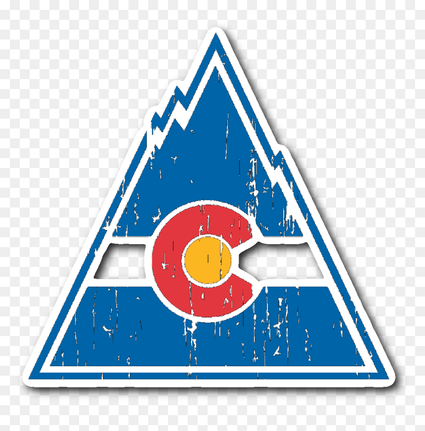 Retro Colorado Rockies Inspired Sticker - Avalanche Logo Retro, HD Png Download - new jersey devils logo png