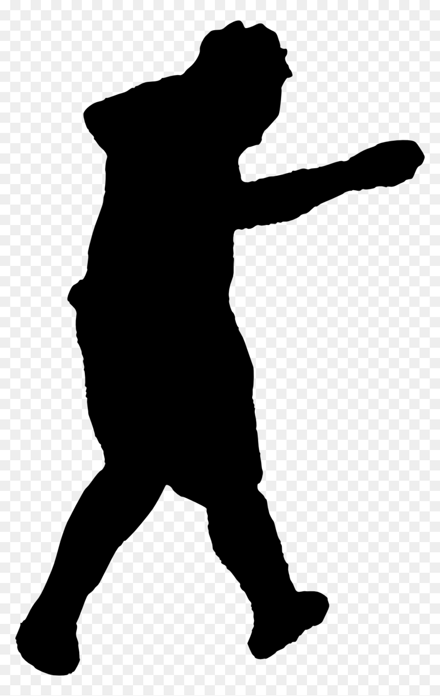Football Player Silhouette - Clip Art Silhouette Child, HD Png Download - soccer player silhouette png