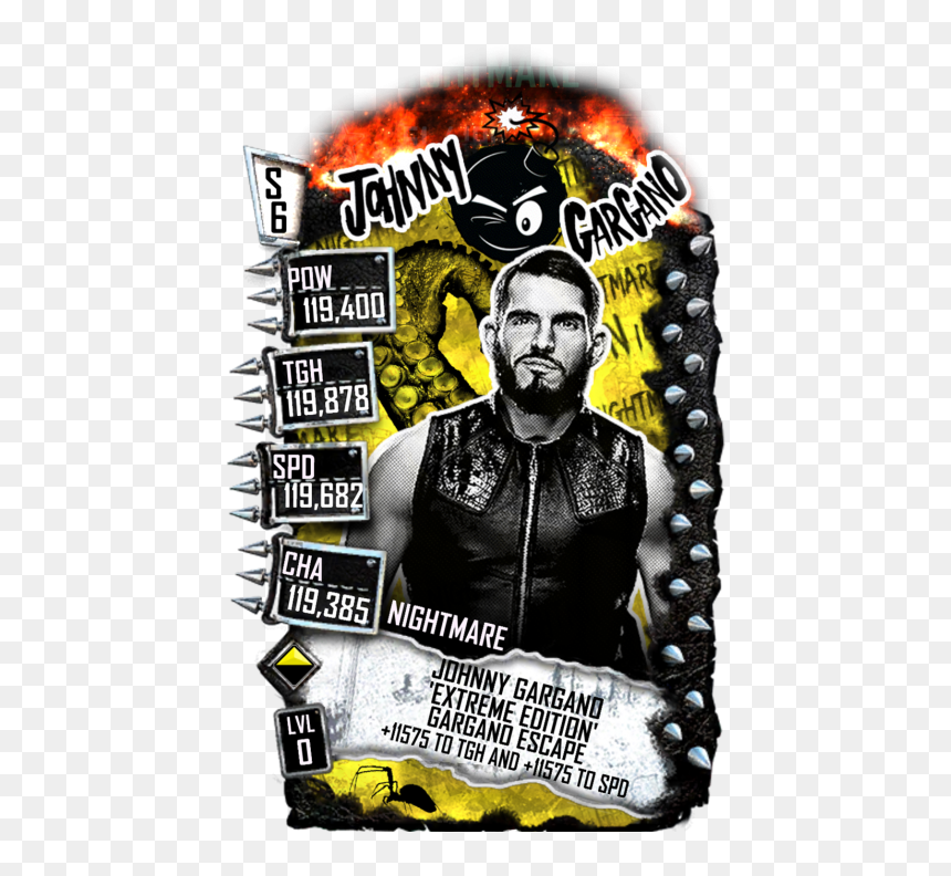 Wwe Supercard Extreme Cards, HD Png Download - johnny gargano png