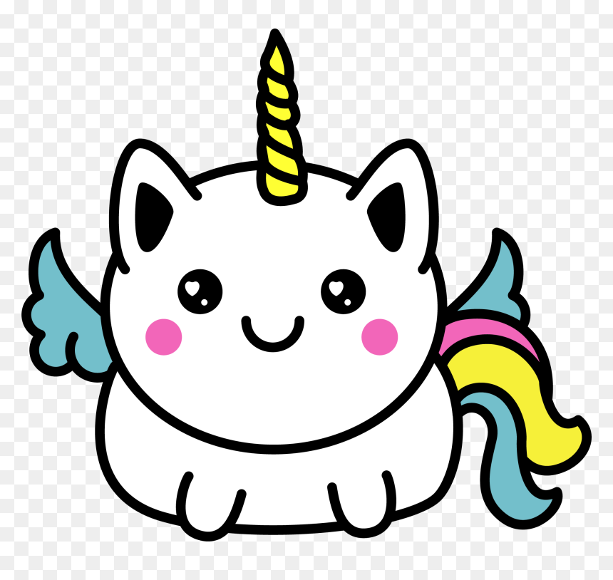 Kawaii Outlines Outline Cartoon Cartoons Unicorn Unicor - Outline Images Of Cartoon, HD Png Download - kawaii unicorn png