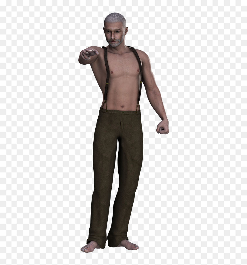 Standing, HD Png Download - grey hair png