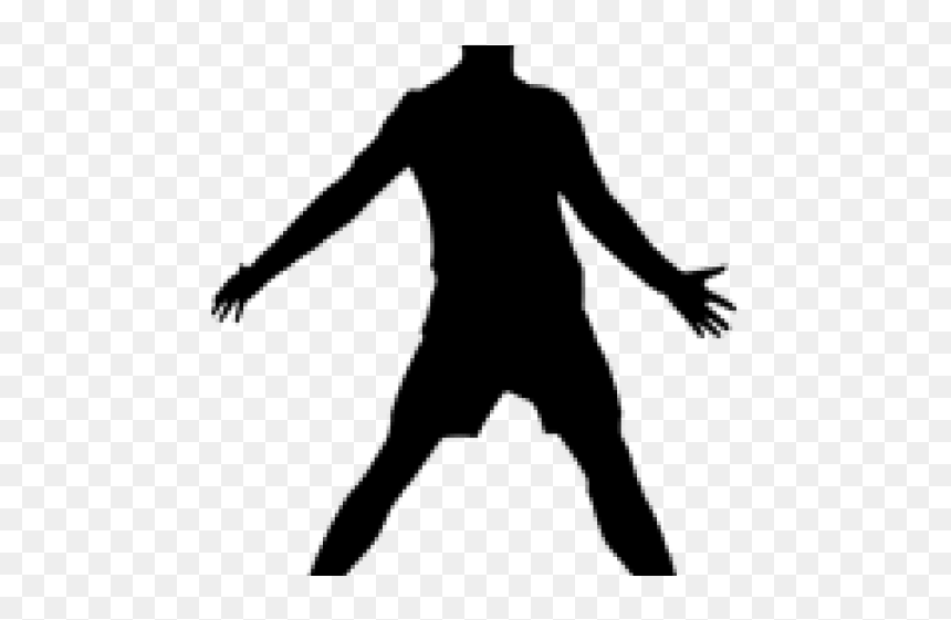 Soccer Player Silhouette - Cristiano Ronaldo Logo Png, Transparent Png - soccer player silhouette png