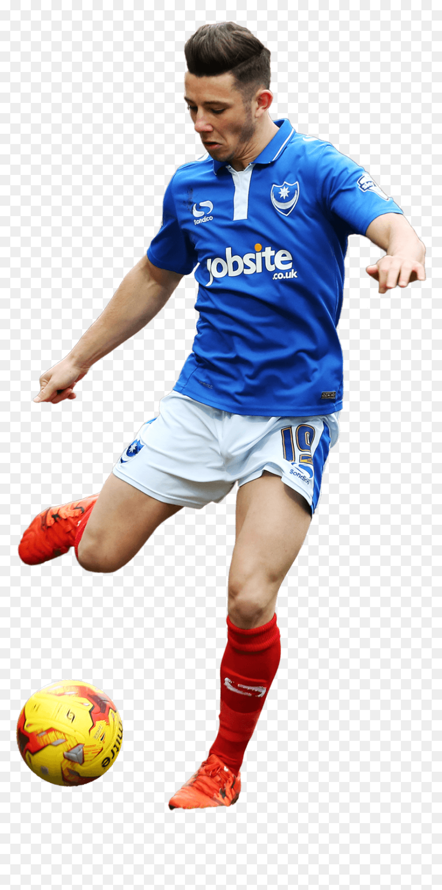 Youth Soccer Player Png Download - Portsmouth Player Png, Transparent Png - soccer player silhouette png
