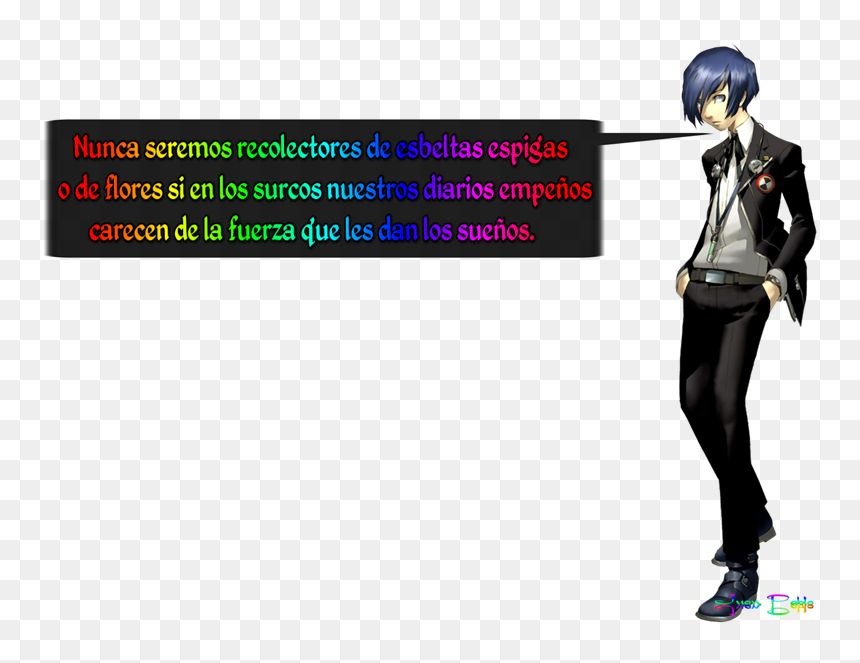 Frase Fondo Transparente - Super Groupies Persona 5, HD Png Download - espigas png