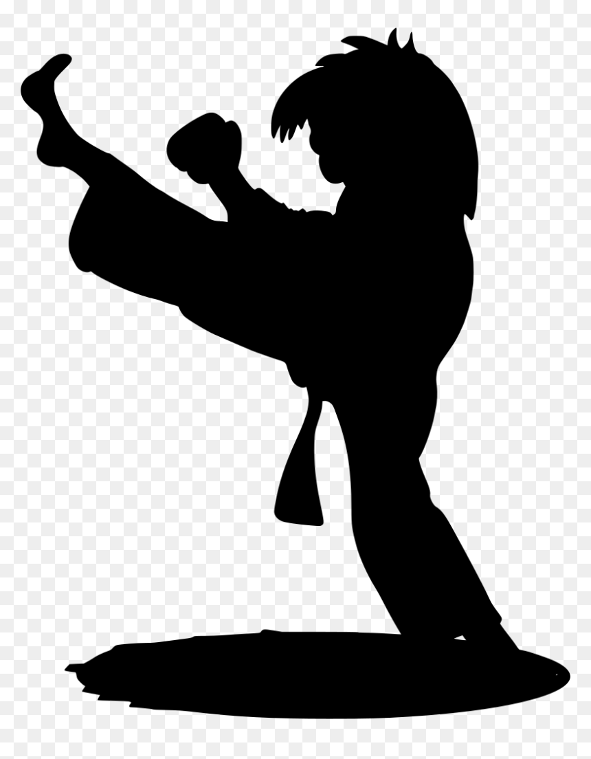 Portable Network Graphics, HD Png Download - karate silhouette png