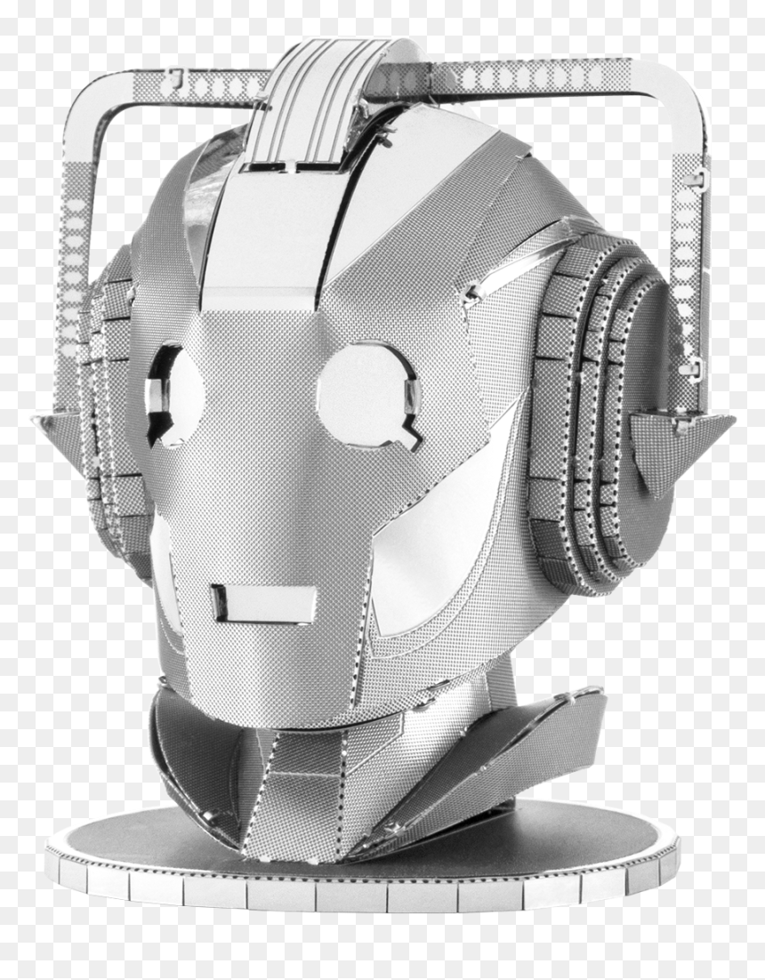 Metal Earth Doctor Who Cyberman Head - Cyberman D, HD Png Download - doctor who tardis png