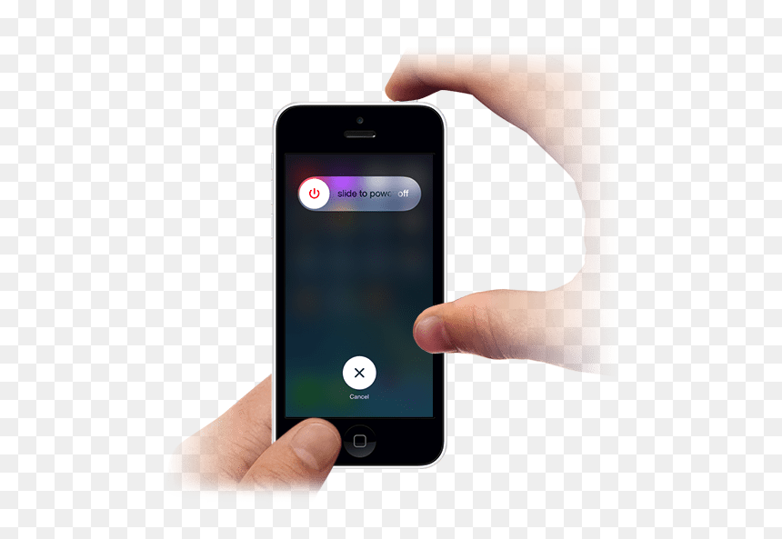 Como Reiniciar Un Iphone 5s, HD Png Download - holding iphone png