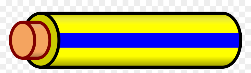 Wire Yellow Blue Stripe, HD Png Download - yellow rectangle png