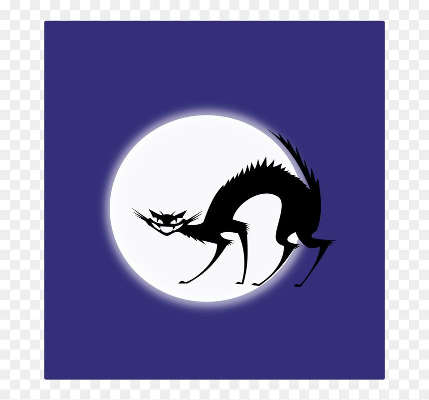 Computer Wallpaper,graphic Design,silhouette - Black Cat, HD Png Download - black cat silhouette png
