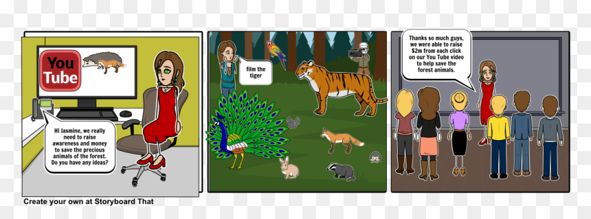 Cartoon, HD Png Download - forest animals png