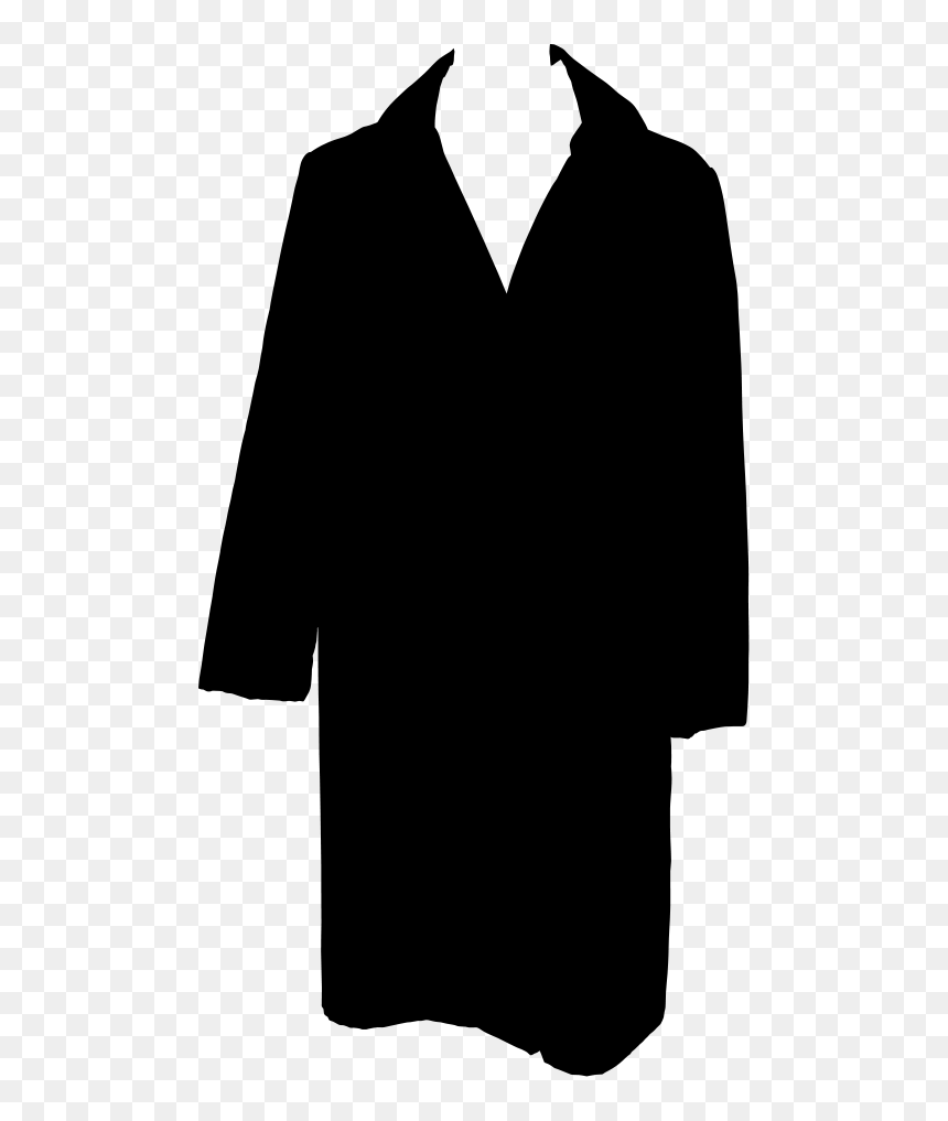 File - Coat Silhouette - Svg - Silhouette Of A Coat - Active Shirt, HD Png Download - construction silhouette png