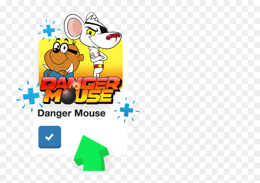 Dangermouse Png, Transparent Png - cartoon tv png