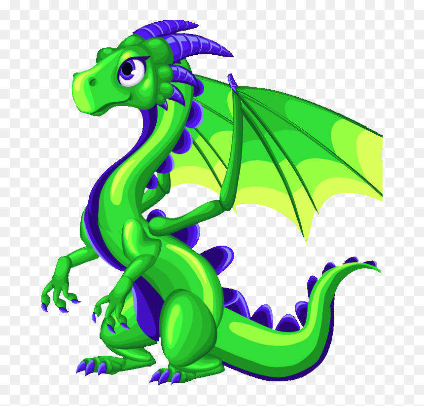 Little Dragon Clipart Mythical Creature - Green Dragon Clipart, HD Png Download - mythical creatures png