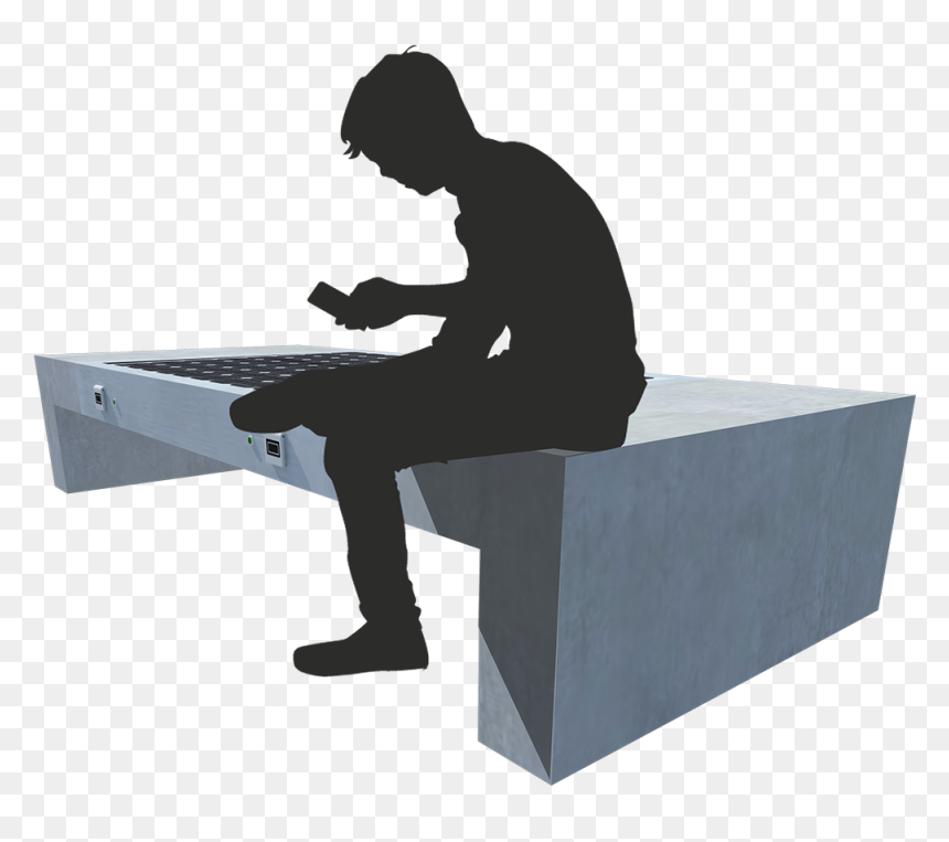 Silhouette Person Clip Art - Portable Network Graphics, HD Png Download - reading silhouette png