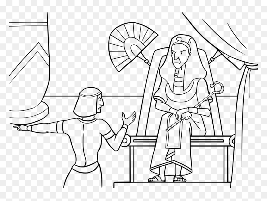 Praying Hands Emoji - Moses Talks To Pharaoh Coloring Page, HD Png Download - pray emoji png