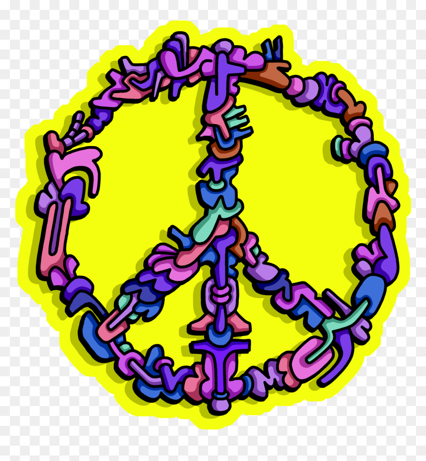 Society6 Sticker Project - Peace And Love Flower Power, HD Png Download - society6 logo png
