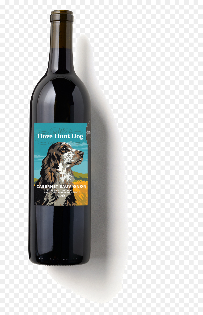 2018 Dove Hunt Dog Cabernet Sauvignon - Wine Bottle, HD Png Download - dove with olive branch png