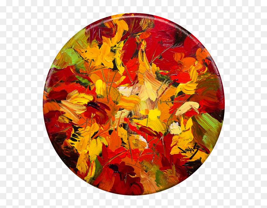 Transparent Fall Leave Png - Circle, Png Download - fall leave png