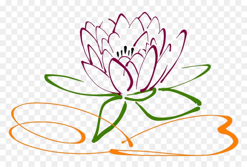 Lotus Images In Black And White, HD Png Download - white lotus png