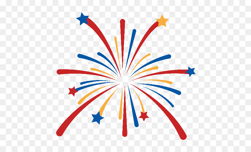 Graphic Design, HD Png Download - blue fireworks png