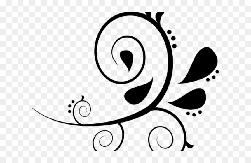 Curvy Line Design Clipart - Free Paisley Clip Art, HD Png Download - curvy lines png