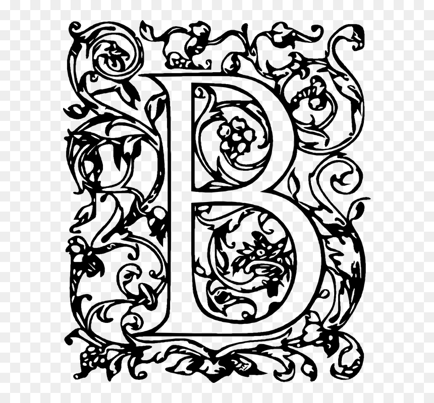 Illustration, HD Png Download - decorative letter b png