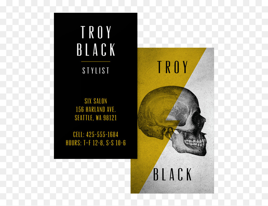 Edgy Stylist Business Card Template - Earthling Insomniacs Ball, HD Png Download - business card template png